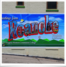 Roanoke Virginia - Greetings Sign